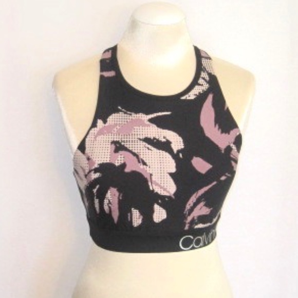 Calvin Klein Performance Strappy Sports Bra - Picture 1 of 5